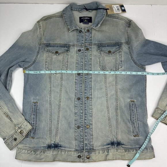 Chubbies Men's Blue Snap Up Workwear Casual Denim Trucker Jacket XL/C45 - Picture 10 of 12